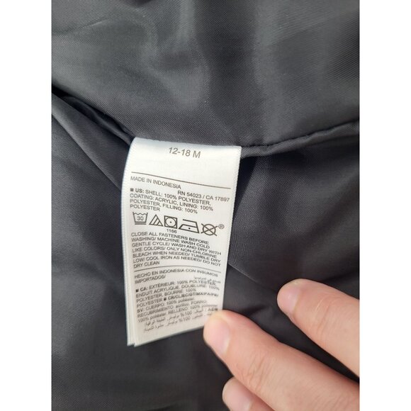 OLD NAVY Baby Toddler 12-18M Black Puffer Vest - Picture 6 of 8